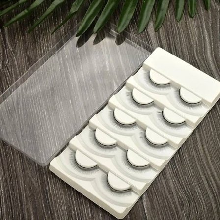 Løse øyevipper for øyenvippe extensions, trening, naturlig, falsk øyenvippe sminke, verktøy, 5 par