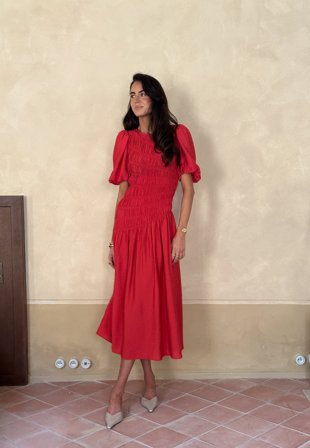 Bubbleroom Occasion - CC Puff Sleeve Smock Dress - 38