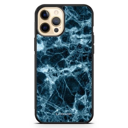 Bjornberry Hårdskal iPhone 12 Pro Max - Blå Marmor