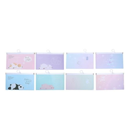 Organiseringsposer Klare Maskeoppbevaringsposer Assortert Farge 13x22cm Reisetilbehør Organiserer 8 stk[D]