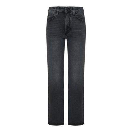 Off White Straight Jeans Sort, Dame, Størrelse: W26