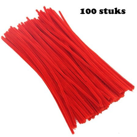 ING Piberensere 100 Stykker Chenille Tråd Hobby Håndværk 30 Cm Piberenser Håndværk Fleksible Piberensere og Voksne til Håndværk DIY Hobby og Kreativ