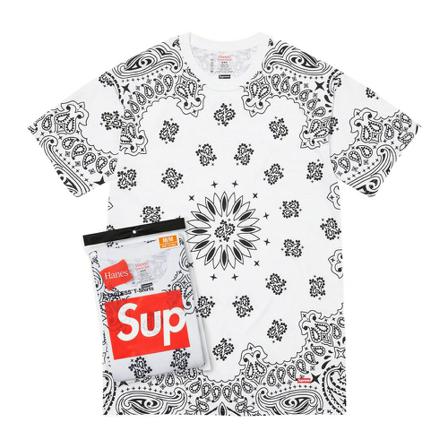 Supreme, T-Shirts Wit, Heren, Maat:M,Katoen,Bedrukt