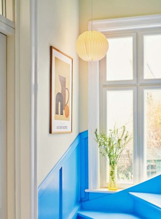 Belloy taklampe rund papir Ø30 - hvit