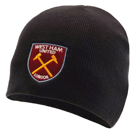 West Ham United FC Unisex Vuxen Crest Beanie One Size Marinblå/Maroon