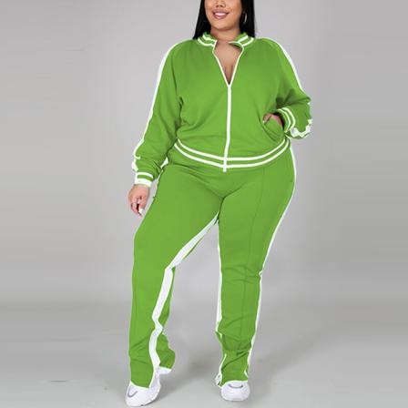 Kvinnor Långärmade Lounge Set Slim Leg Sweatsuits