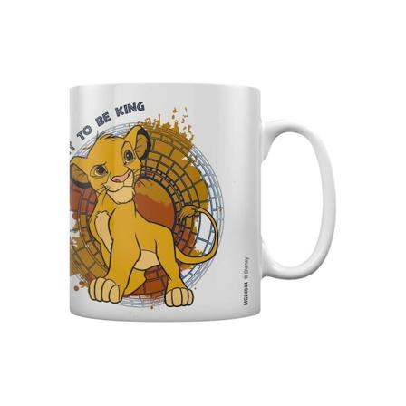 Lejonkungen Kan Bara Inte Vänta På Att Bli Kung Mugg One Size Vit/gul