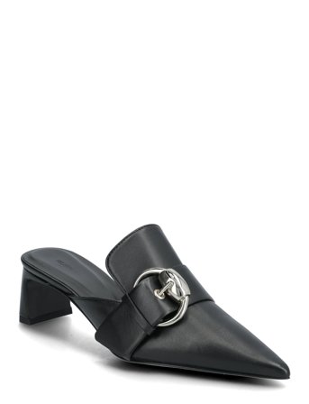 Filippa K Buckle Kitten Mule - Black - 40