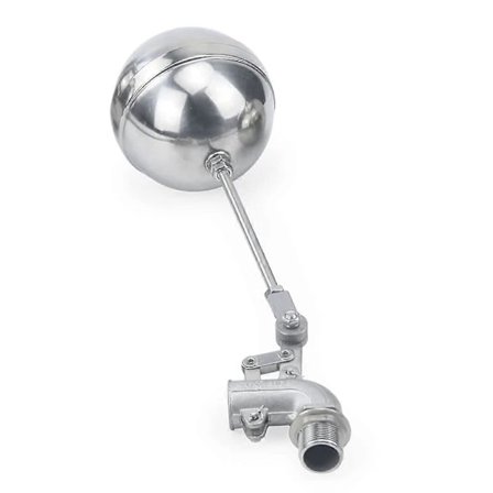 Flydeventil i rustfrit stål, justerbar flydeventil, vandtank (1/2 tomme)[CO]