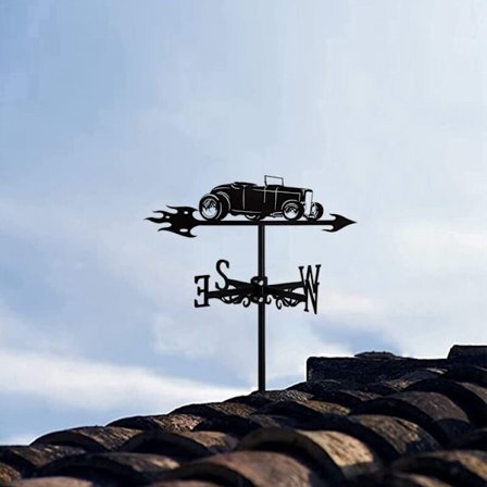 Klassiske Biler Silhuet Vindfløj Antik Form til Have Terrasse Have Ornament