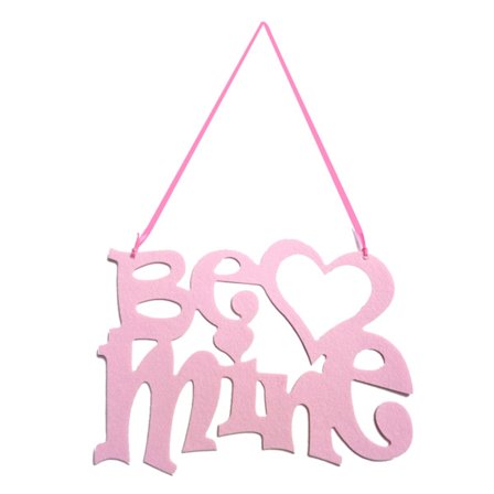 Valentinsdag Plade Ikke-vævet Elsker Dig Hængende Skilt Glædelig Valentinsfest Dekoration til Væg Dør Loft Vinduesdekorationer