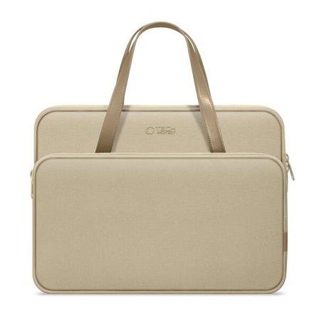 Tech-Protect bæreveske for 15-16" bærbar PC - Beige