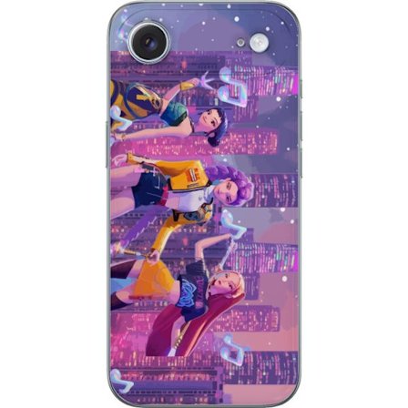 Yhteensopiva Puhelinkuori Apple Apple iPhone 17 Air Tulevaisuutta ennakoiva K-Pop Demon Hunters tyttöryhmän kuvitus neonkaupungin popkulttuuriesteti