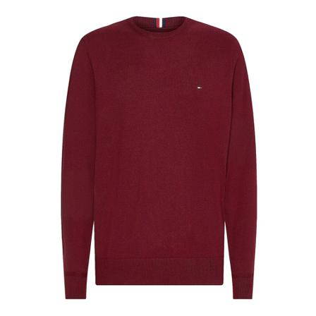 Tommy Hilfiger, Round-neck Knitwear Rood, Heren, Maat:M