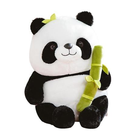 Simulert bambusrør Panda-dukke Komfortabel plysjfylling Kastepute for barn Gutter Jenter [eg]