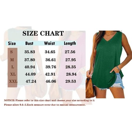 IC Damlinnen V-hals Basic Enfärgad Casual Flowy Sommar