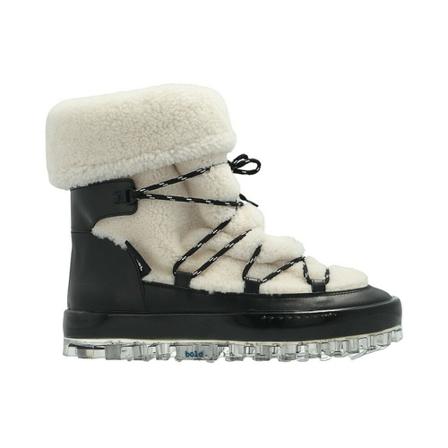 Rbrsl, Leather snow boots Beige, Dames, Maat:36 EU