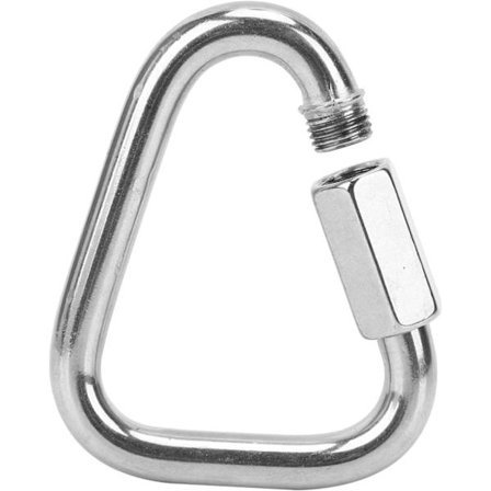 Låsing Karabinkrok i Rustfritt Stål Klips Karabinkrok Trekantform Skruelås