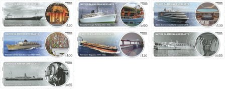 Portugal - Handelsflåde skibe - Postfrisk sæt 7v