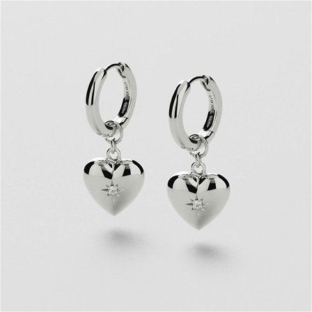 Heart As Gold Hoops