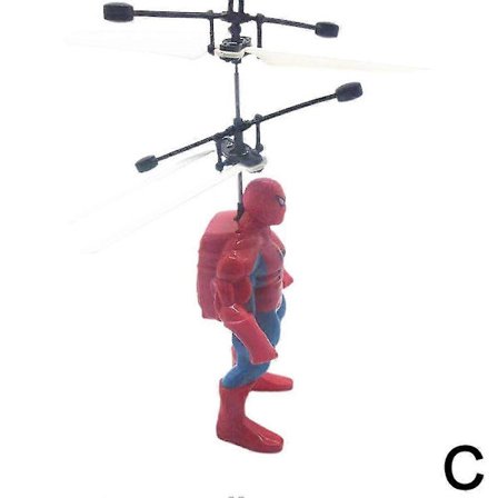 Induktionsfly Legetøj til Børn Lysende Suspension Fjernbetjeningsfly med Kontrolenhed