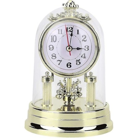 Vaunukello Eurooppalainen Retrotyylinen Kello Antiikki Hiljainen Pöytäkello Kodin Olohuoneen Sisustukseen -d-hhny