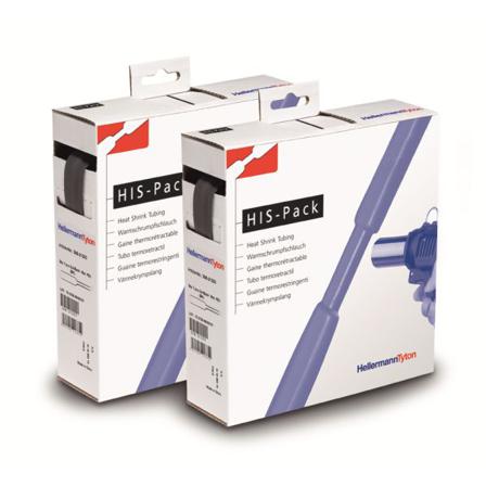 Hellermann Tyton HIS Pack Kutistesukka 2:1, musta 19/9,5 mm, 5 m, Asennusmateriaali