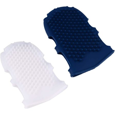 2 stk. silikone massagebørster badehansker brusebørster kropsskrub exfoliator til spa-brusebad (tilfældig farve)