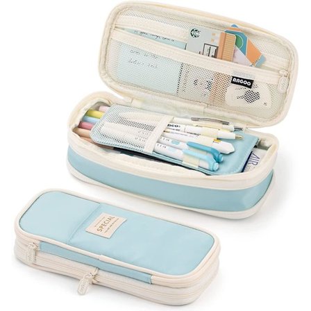 Easthill Suuri kynäkotelo iso kynälaukku teinitytöille - vihreä