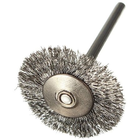 10 stk. rustfrit ståltrådbørste skivebørste rund børste 25mm diameter til