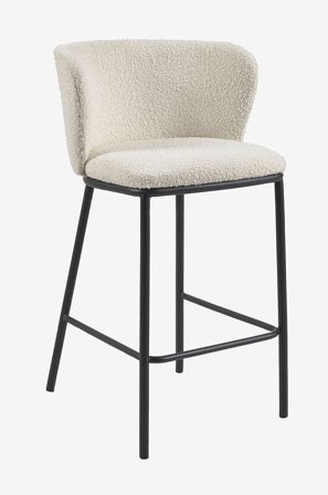 Kave Home - Barstol - ciselia 2-pak - Hvid - Barstole & -taburetter - Fra Homeroom