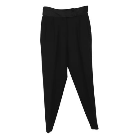 Mulberry Pre-owned, Pre-owned Luna Trousers Zwart, Dames, Maat:M,Katoen