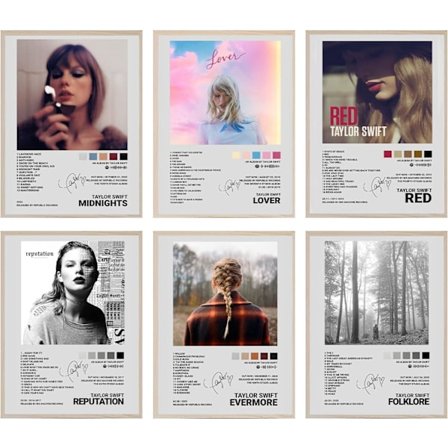 (20 x 25 cm) Taylor Swift-omslag signert begrenset utgave