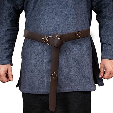 Middelaldersk PU-lærbelte, Retro Renaissance Naglet Belte, for LARP,