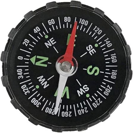 Bærbar udendørs lommekompas, lommekompas med navigationsknap, kompatibel med camping, vandreture, udendørs overlevelse (2 pak)