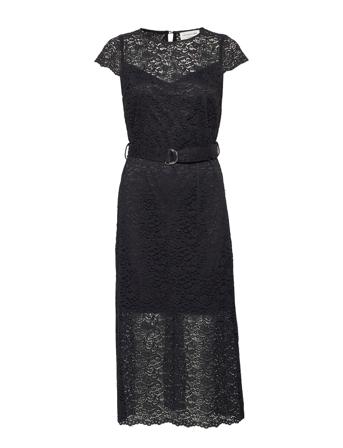 Dress Ss Polvipituinen Mekko Musta Rosemunde