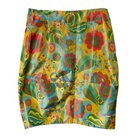 Marni Pre-owned, Floral Print Midi Skirt in Polyester Groen, Dames, Maat:L