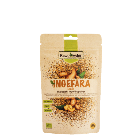 Rawpowder Ekologiskt Ingefärspulver 125 g