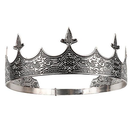 Kongens Krone - Dame- og Herrekroner Kostumesæt - Metal Tiara Tilbehør Til Bryllup