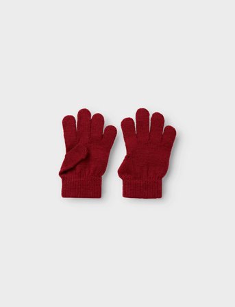 Lil'Atelier Nmnnanson Knit Gloves1 Lil - Red - 5