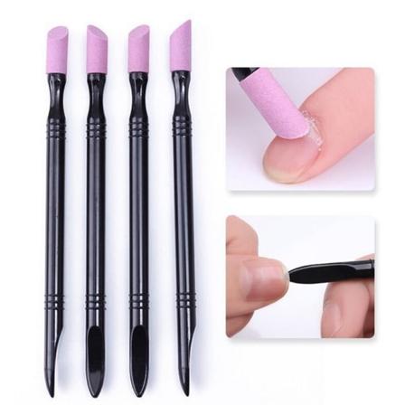 1 STK Nail Art Quartz Pusher Tool Manicure Stone Polish Stick Gr