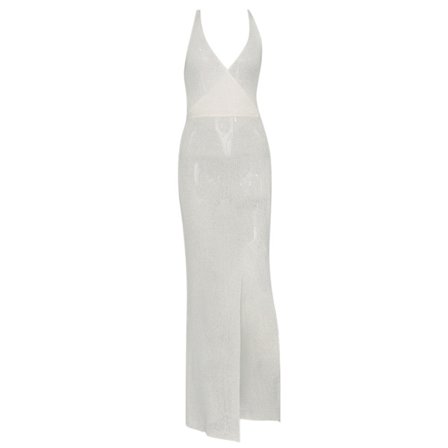 Kvinnor sommar ärmlös baddräkt Cover Up exig plit Virkad Mesh Beach Dress