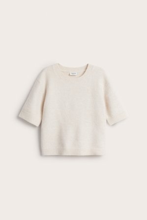 Kappahl | Strikkegenser med korte ermer | Hvit