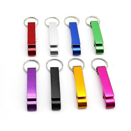 8 st Ölflasköppnare Nyckelring Klassiska Mini Flasköppnare Nycklar