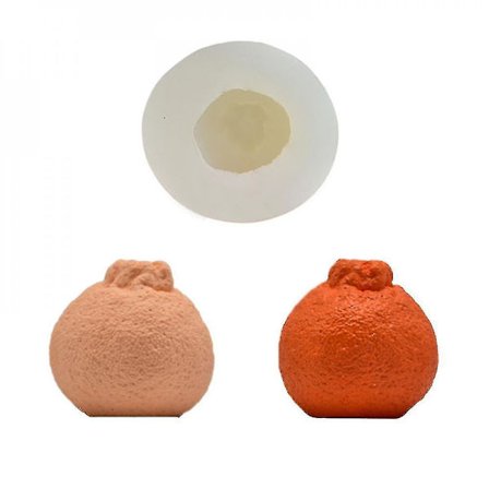 Kageforme 3d Orange Silikone Kageform