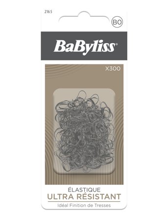 Babyliss Paris Small Rubber Elastics Black 300 Pcs - Nude - 300 pcs
