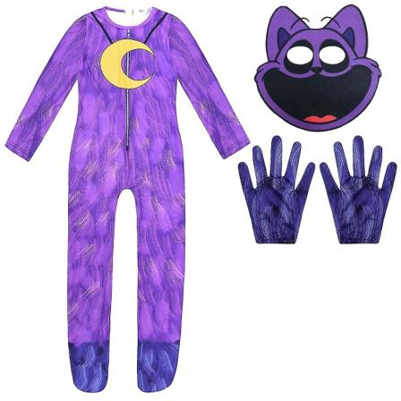 Poppy Playtime 3 Catnap Halloween Cosplay Kostymer För Barn 140cm