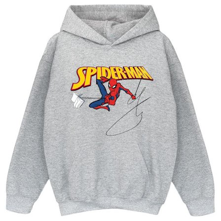 Marvel Boys Spider-Man Med En Bok Hoodie 3-4 År Sports Grey