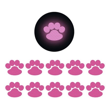 10 kpl Koiran Tassunjälki Autotarrat Helppo Asentaa Erittäin Vahva Heijastava Autotarra Moottoripyörän Kuorma-auton Oveen