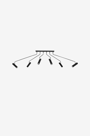 Markslöjd - Loftlampe RAMUS 6L - Sort - Loftpendler - Fra Homeroom